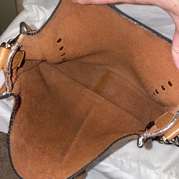 Rebecca Minkoff Brown Pebbled Leather Studded Shoulder Bag - Picture 7 of 10